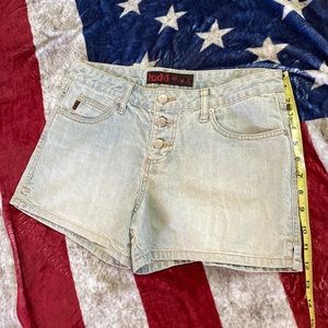 Mudd denim shorts with button fly. Size 11.